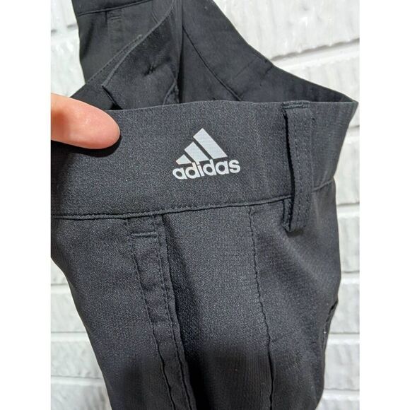 Adidas Men's Black Solid Mid-Rise Polyester Adizero Golf Shorts Size 34 - Picture 4 of 6